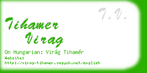 tihamer virag business card